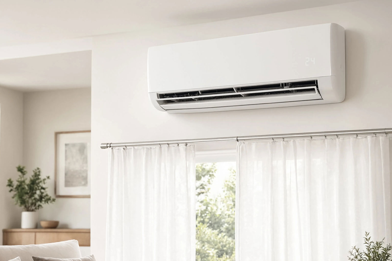 Ductless mini-split HVAC system installed in a Lancaster County, PA home